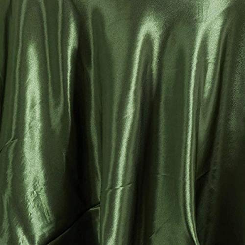 Balsacircle 108-Inch Willow Green Round Satin Tablecloth Table Cover Linens For Wedding Party Catering Kitchen Dining Events Kit
